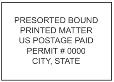 Presorted Bound Printed Matter Mail Stamp PSI-4141